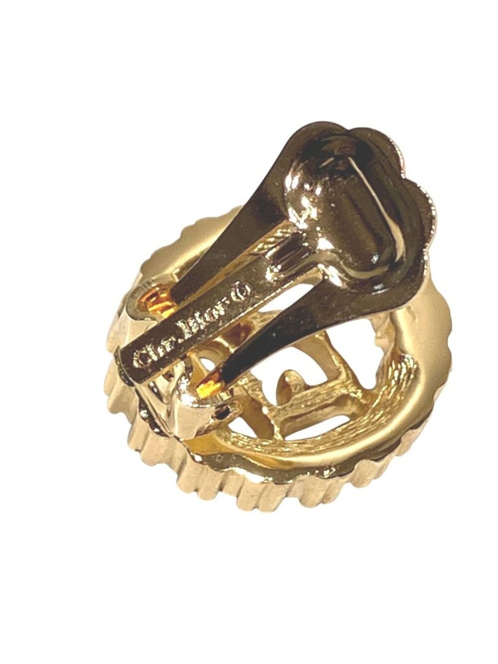 Dior Logo Earrings Rhinestone - Picture 3 of 9